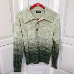 Puritan Sportswear Green Pullover Acrylic Sweater